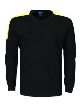 2020 T-SHIRT LONG SLEEVE Z ODBLASKAMI NA RAMIONACH - 4XL (BLACK - 99)