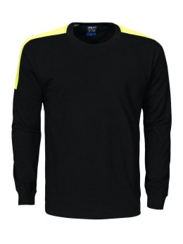 2020 T-SHIRT LONG SLEEVE Z ODBLASKAMI NA RAMIONACH - XL (BLACK - 99)