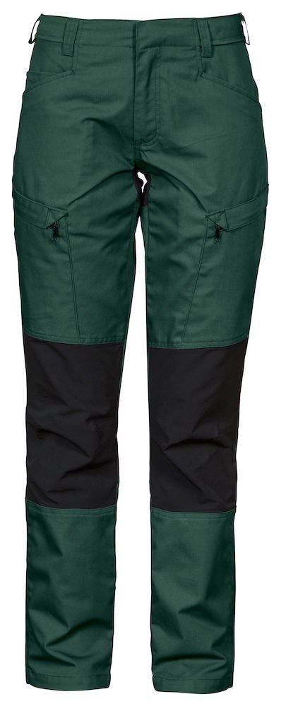 2521 SPODNIE DO PASA ZE STRETCHEM DAMSKIE - 44 (GREEN - 66)