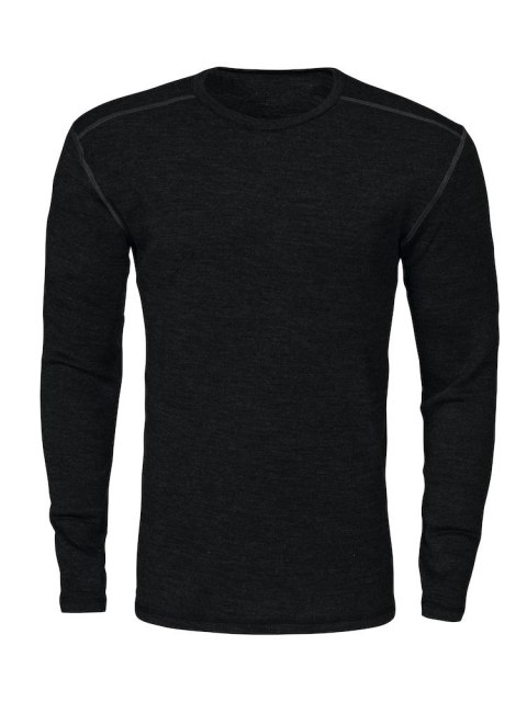 3106 PODKOSZULEK WEŁNIANY - L (BLACK - 99)