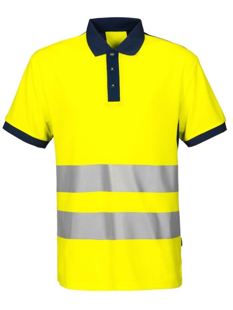 6008 KOSZULKA POLO EN ISO 20471-CLASS 2 - 3XL (YELLOW/NAVY - 10)