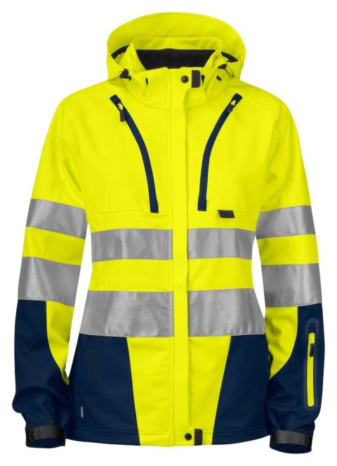 6423 DAMSKA FUNKCJONALNA KURTKA ISO 20471 KLASA 3/2 - 3XL (YELLOW/NAVY - 10)