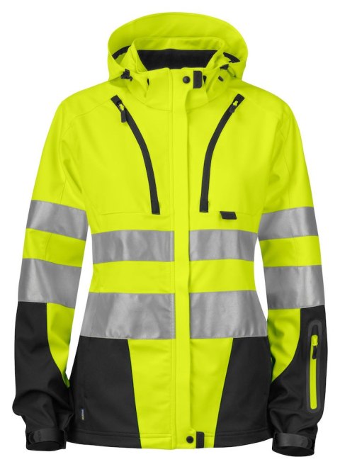 6423 DAMSKA FUNKCJONALNA KURTKA ISO 20471 KLASA 3/2 - XXL (YELLOW/BLACK - 11)