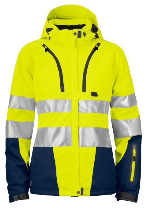 6424 SOFTSHELL HV EN ISO 20471 KLASA 3/2 - 3XL (YELLOW/NAVY - 10)