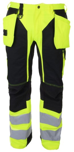 6513 SPODNIE EN ISO 20471 - 92 (YELLOW/BLACK - 11)
