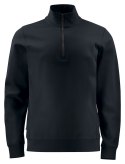 2128 BLUZA NA ZAMEK 1/2 ZIP - XXL (BLACK - 99)