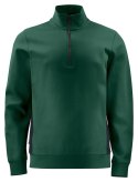 2128 BLUZA NA ZAMEK 1/2 ZIP - XXL (GREEN - 66)