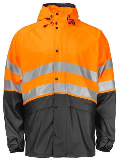 6431 KURTKA PRZECIWDESZCZOWA EN ISO 20471 - XS (ORANGE - 1799)