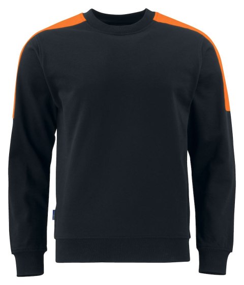 2125 BLUZA Z ODBLASKAMI NA RAMIONACH - 3XL (BLACK/ORANGE) 2125 BLUZA Z ODBLASKAMI NA RAMIONACH - 3XL (BLACK/ORANGE)