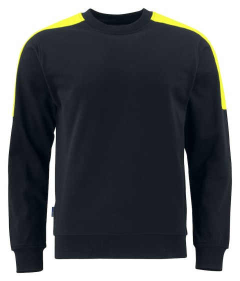 2125 BLUZA Z ODBLASKAMI NA RAMIONACH - 4XL (BLACK/YELLOW 9910) 2125 BLUZA Z ODBLASKAMI NA RAMIONACH - 4XL (BLACK/YELLOW 9910)