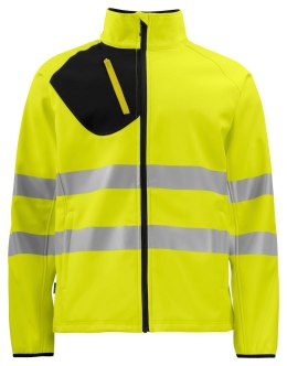 6432 SOFTSHELL - EN ISO 20471 KLASA 3/2 - 3XL (YELLOW/BLACK - 11)