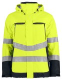 6441 WYŚCIEŁANA FUNKCJONALNA KURTKA - XXL (YELLOW/BLACK - 11)