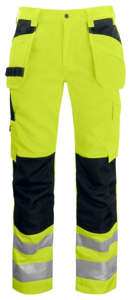6531 SPODNIE DO PASA HV KL.2 - 92 (YELLOW/BLACK - 11)