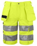 6535 KRÓTKIE SPODENKI - EN ISO 20471 KLASA 2/1 - 52 (YELLOW/BLACK - 11)