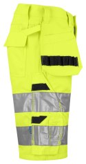 6535 KRÓTKIE SPODENKI - EN ISO 20471 KLASA 2/1 - 52 (YELLOW/BLACK - 11)