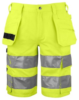 6535 KRÓTKIE SPODENKI - EN ISO 20471 KLASA 2/1 - 54 (YELLOW/BLACK - 11)