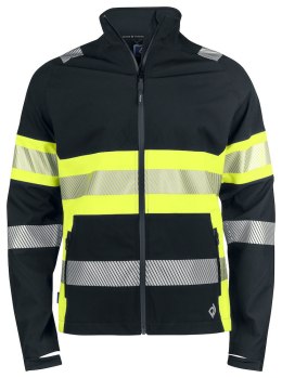 6442 FUNKCJONALNA KURTKA - L (YELLOW/BLACK - 11)