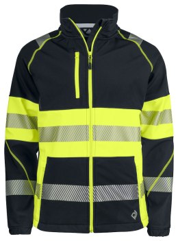6443 SOFTSHELL EN ISO 20471 KLASA 1 - 4XL (YELLOW/BLACK - 11)