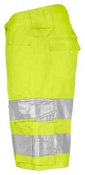 6536 DAMSKIE KRÓTKIE SPODENKI - EN ISO 20471 KLASA 2/1 - 60 (YELLOW/BLACK - 11)