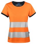6012 T-SHIRT DAMSKI EN ISO 20471 KLASA 2/1 - 3XL (ORANGE - 1799)