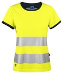 6012 T-SHIRT DAMSKI EN ISO 20471 KLASA 2/1 - 3XL (YELLOW/BLACK - 11)