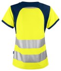 6012 T-SHIRT DAMSKI EN ISO 20471 KLASA 2/1 - 3XL (YELLOW/NAVY - 10)