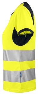 6012 T-SHIRT DAMSKI EN ISO 20471 KLASA 2/1 - L (YELLOW/BLACK - 11)