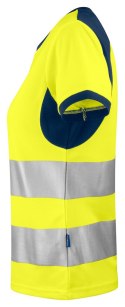 6012 T-SHIRT DAMSKI EN ISO 20471 KLASA 2/1 - XXL (YELLOW/NAVY - 10)