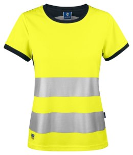 6012 T-SHIRT DAMSKI EN ISO 20471 KLASA 2/1 - M (YELLOW/BLACK - 11)