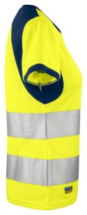 6012 T-SHIRT DAMSKI EN ISO 20471 KLASA 2/1 - M (YELLOW/NAVY - 10)