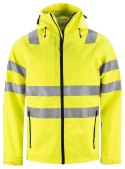 6450 KURTKA PRZECIWDESZCZOWA EN ISO 20471 KLASA 3/2 - XL (YELLOW/BLACK - 11)