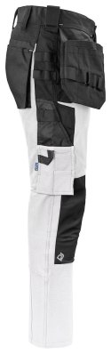5551 SPODNIE DO PASA ZE STRETCHEM - 148 (WHITE - 00)