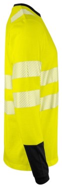 6014 T-SHIRT HV DŁUGI RĘKAW - EN ISO 20471 KLASA 3/2 - 3XL (YELLOW/BLACK - 11)