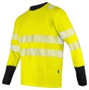6014 T-SHIRT HV DŁUGI RĘKAW - EN ISO 20471 KLASA 3/2 - 3XL (YELLOW/BLACK - 11)