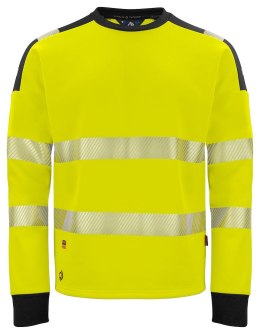 6108 BLUZA Z ODBLASKAMI NA RAMIONACH - EN ISO 20471 KLASA 3/2 - 3XL (YELLOW/BLACK - 11)