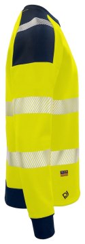6108 BLUZA Z ODBLASKAMI NA RAMIONACH - EN ISO 20471 KLASA 3/2 - 3XL (YELLOW/NAVY - 10)