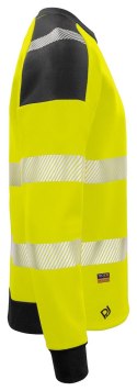 6108 BLUZA Z ODBLASKAMI NA RAMIONACH - EN ISO 20471 KLASA 3/2 - 4XL (YELLOW/BLACK - 11)