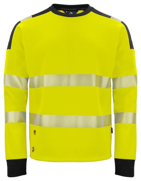 6108 BLUZA Z ODBLASKAMI NA RAMIONACH - EN ISO 20471 KLASA 3/2 - M (YELLOW/BLACK - 11) 6108 BLUZA Z ODBLASKAMI NA RAMIONACH - EN ISO 20471 KLASA 3/2 - M (YELLOW/BLACK - 11)
