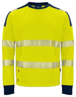 6108 BLUZA Z ODBLASKAMI NA RAMIONACH - EN ISO 20471 KLASA 3/2 - M (YELLOW/NAVY - 10)