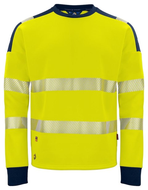 6108 BLUZA Z ODBLASKAMI NA RAMIONACH - EN ISO 20471 KLASA 3/2 - M (YELLOW/NAVY - 10) 6108 BLUZA Z ODBLASKAMI NA RAMIONACH - EN ISO 20471 KLASA 3/2 - M (YELLOW/NAVY - 10)