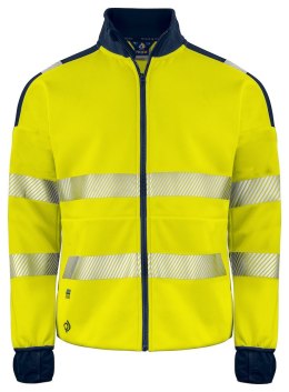 6109 BLUZA ROZPINANA Z ODBLASKAMI NA RAMIONACH - EN ISO 20471 KLASA 3/2 - XS (YELLOW/NAVY - 10)