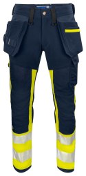6540 SPODNIE DO PASA - EN ISO 20471 KLASA 1 - 90/100 cm (YELLOW/NAVY - 10)