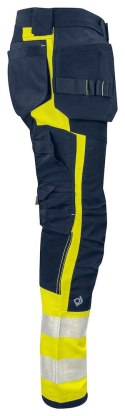 6540 SPODNIE DO PASA - EN ISO 20471 KLASA 1 - 90/100 cm (YELLOW/NAVY - 10)