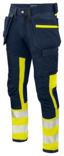 6540 SPODNIE DO PASA - EN ISO 20471 KLASA 1 - 90/100 cm (YELLOW/NAVY - 10)