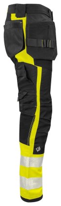 6540 SPODNIE DO PASA - EN ISO 20471 KLASA 1 - 92 (YELLOW/BLACK - 11)