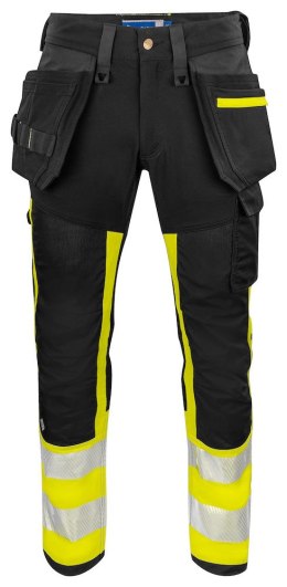6540 SPODNIE DO PASA - EN ISO 20471 KLASA 1 - 96 (YELLOW/BLACK - 11)