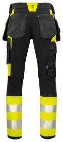 6540 SPODNIE DO PASA - EN ISO 20471 KLASA 1 - 96 (YELLOW/BLACK - 11)