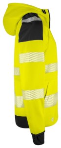 6110 BLUZA Z KAPTUREM HV - EN ISO 20471 KLASA 3/2 - 3XL (YELLOW/BLACK - 11)