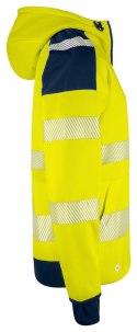 6110 BLUZA Z KAPTUREM HV - EN ISO 20471 KLASA 3/2 - 4XL (YELLOW/NAVY - 10)