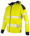 6110 BLUZA Z KAPTUREM HV - EN ISO 20471 KLASA 3/2 - S (YELLOW/BLACK - 11)